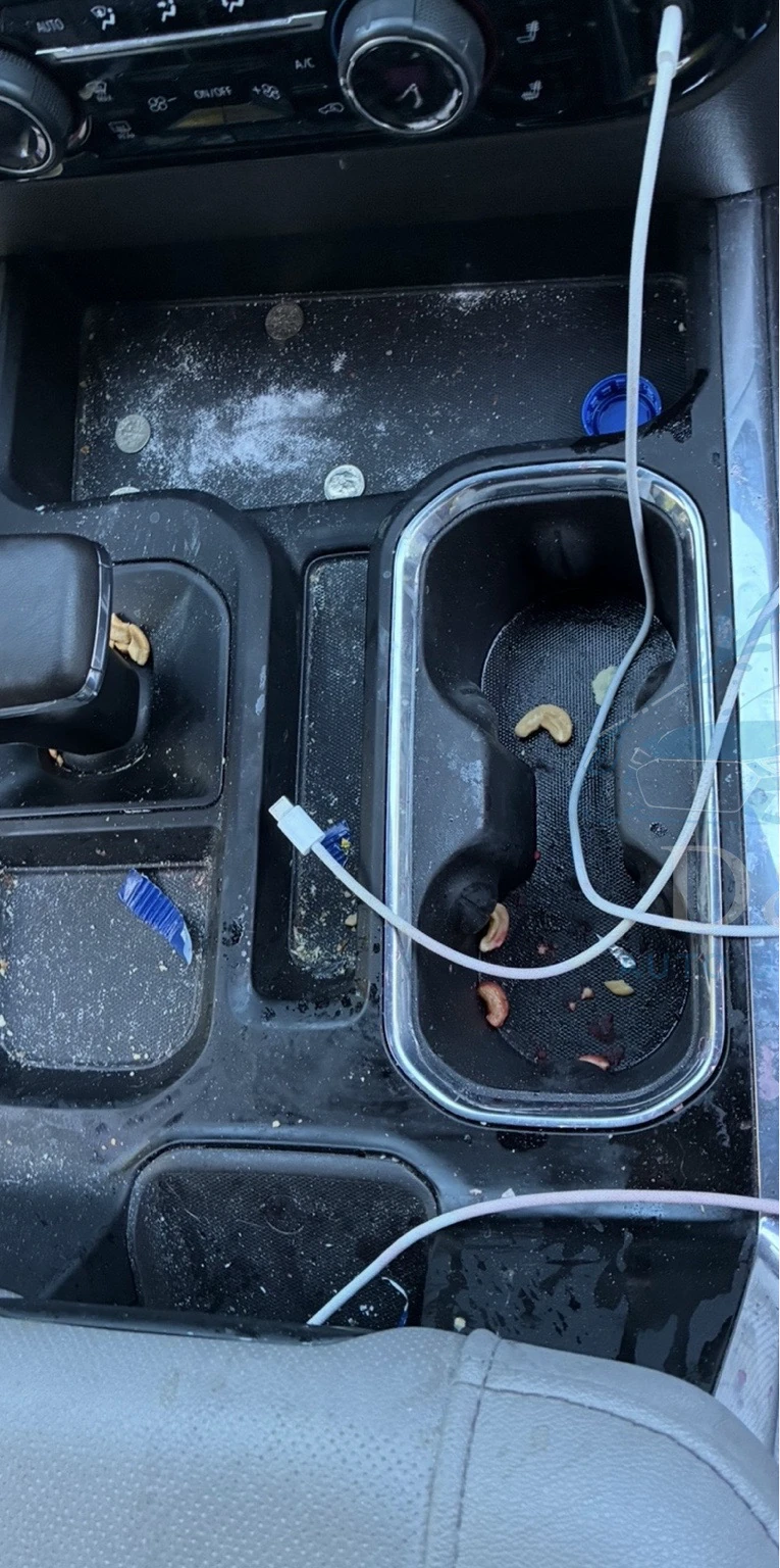 Cupholder before interior detailing